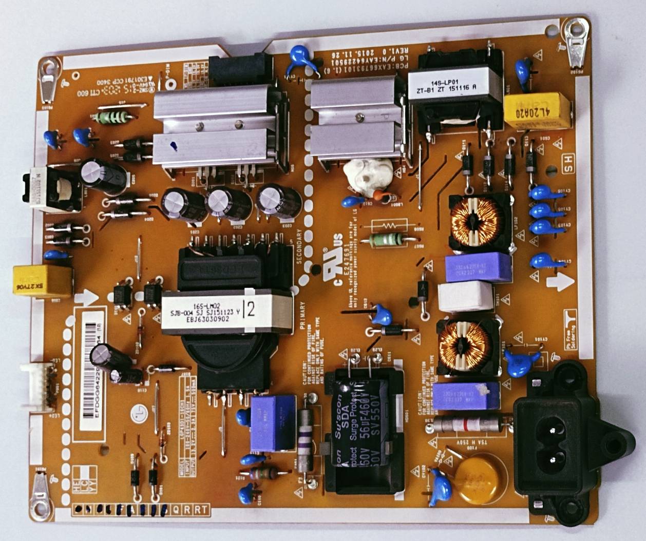 LG LED TV 43LH600T Power Supply Board, LG LED TV 43LH600T Smps Board, LG LED TV 43LH600T Power Supply PCB Board, #wb47 image 3