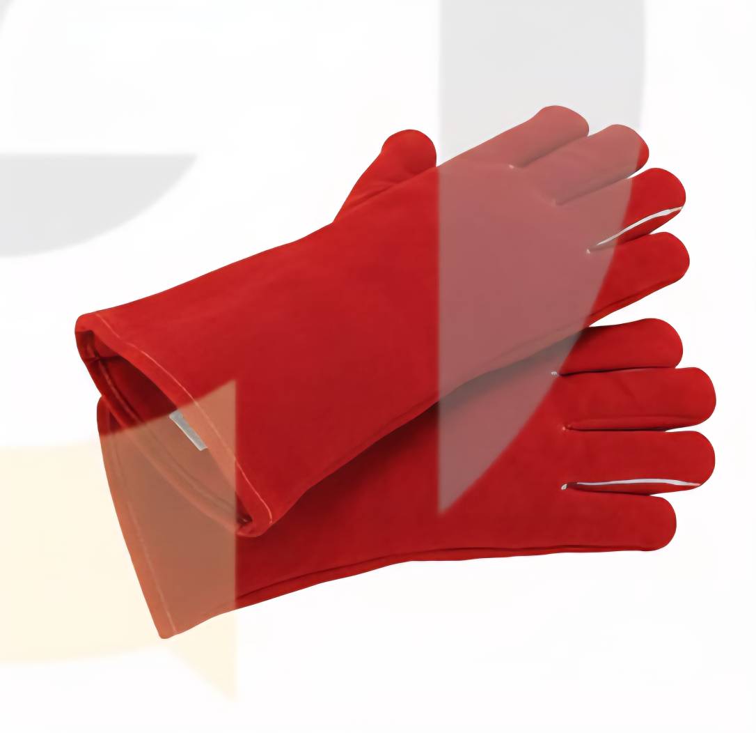 Red Leather Welding Gloves – Heat Resistant & Durable image 7