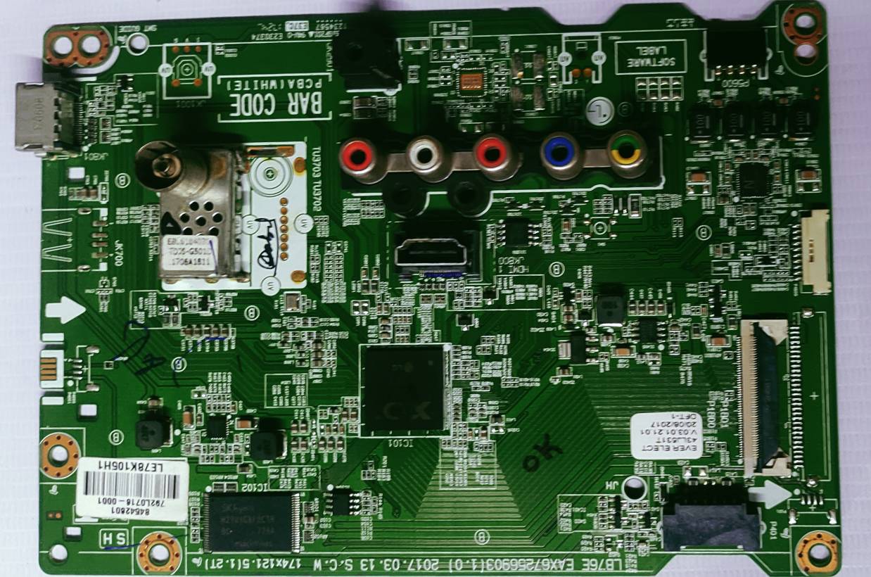 LG 43LJ531T LED MOTHER BOARD , MINI MOTHER BOARD, #wb35 image 4