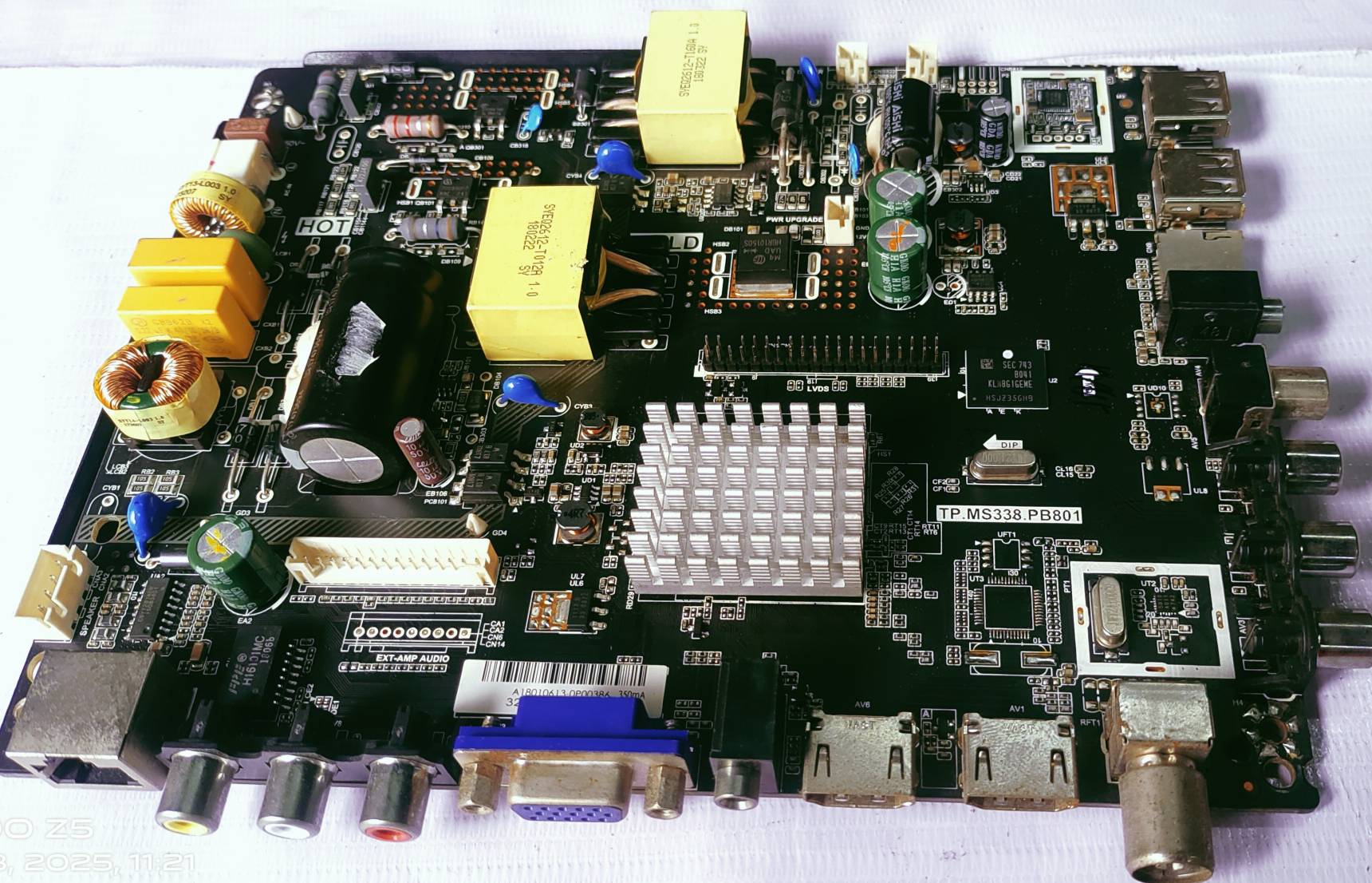 UNIVERSAL LED SAMRT TP.MS338.PB801 MOTHER BOARD #wb 36  image 2