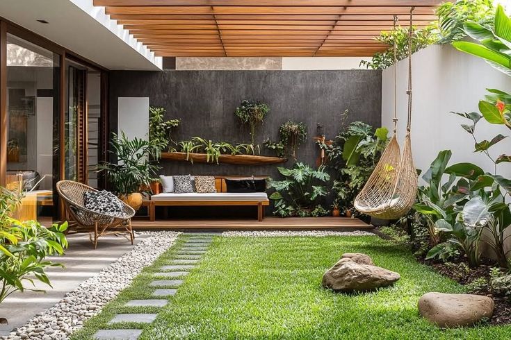 Modern Outdoor Makeover & Landscaping in Chennai image 5