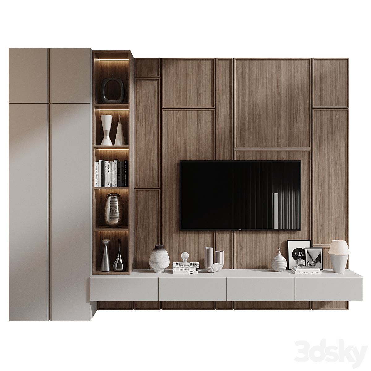 Designer TV Unit Concepts for Elegant Interiors image 4