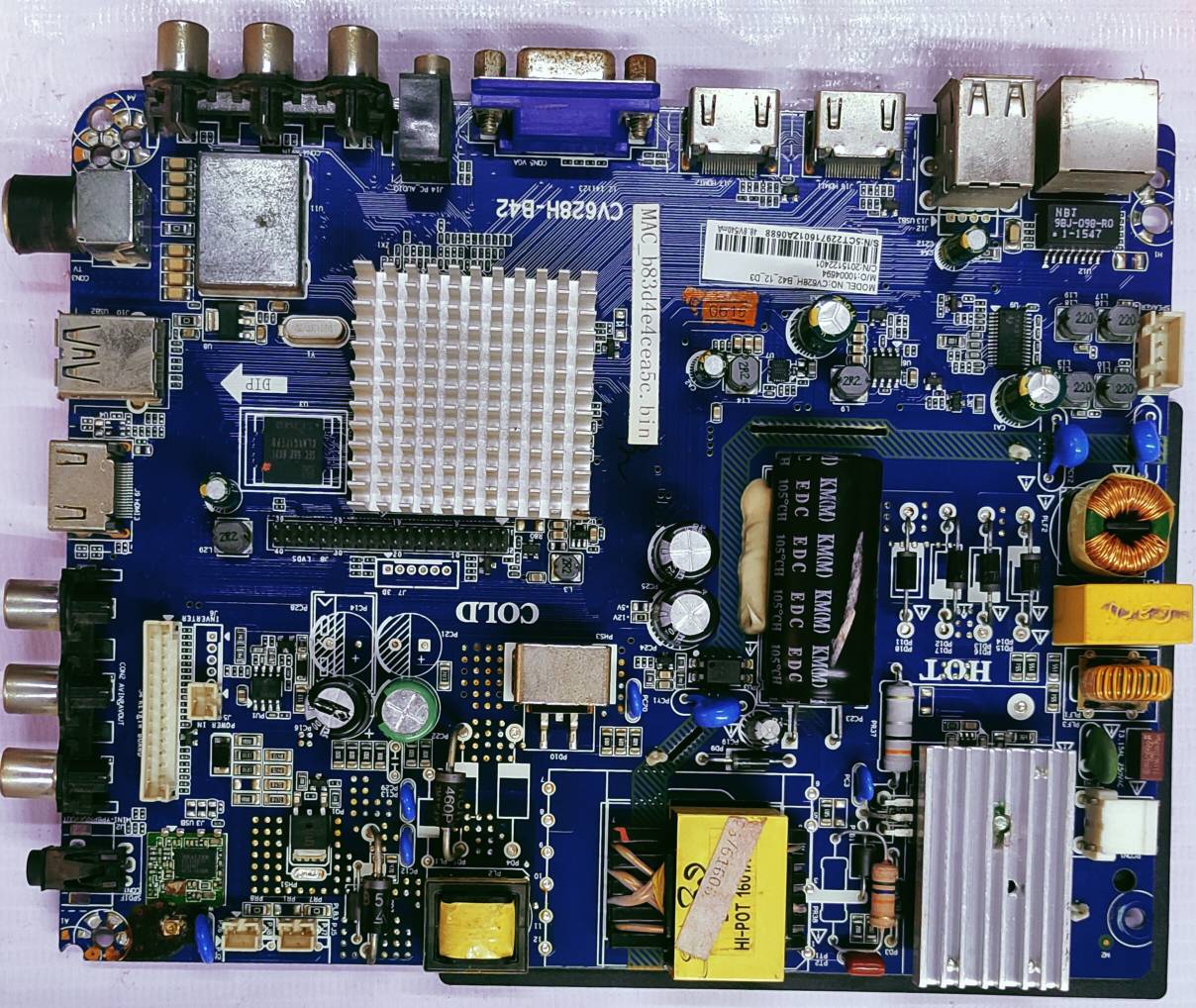 Universal Led 43 Inch Smart CV628H-B42 Mother Board #wb39 image 2