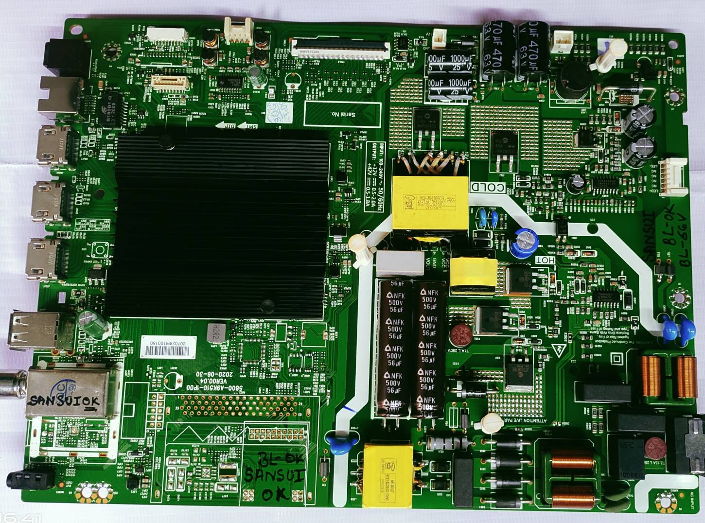 THOMSON 4K" ANDROID MOTHER BOARD, Led Board, Main Board#WB34 image 2