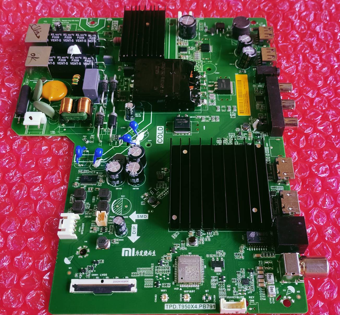 MI REDMI XIAOMI TPD.T950X4.PB791 ANDROID MAIN BOARD, ANDROID MOTHER BOARD, ANDROID COMBO BOARD, #WB12 image 5