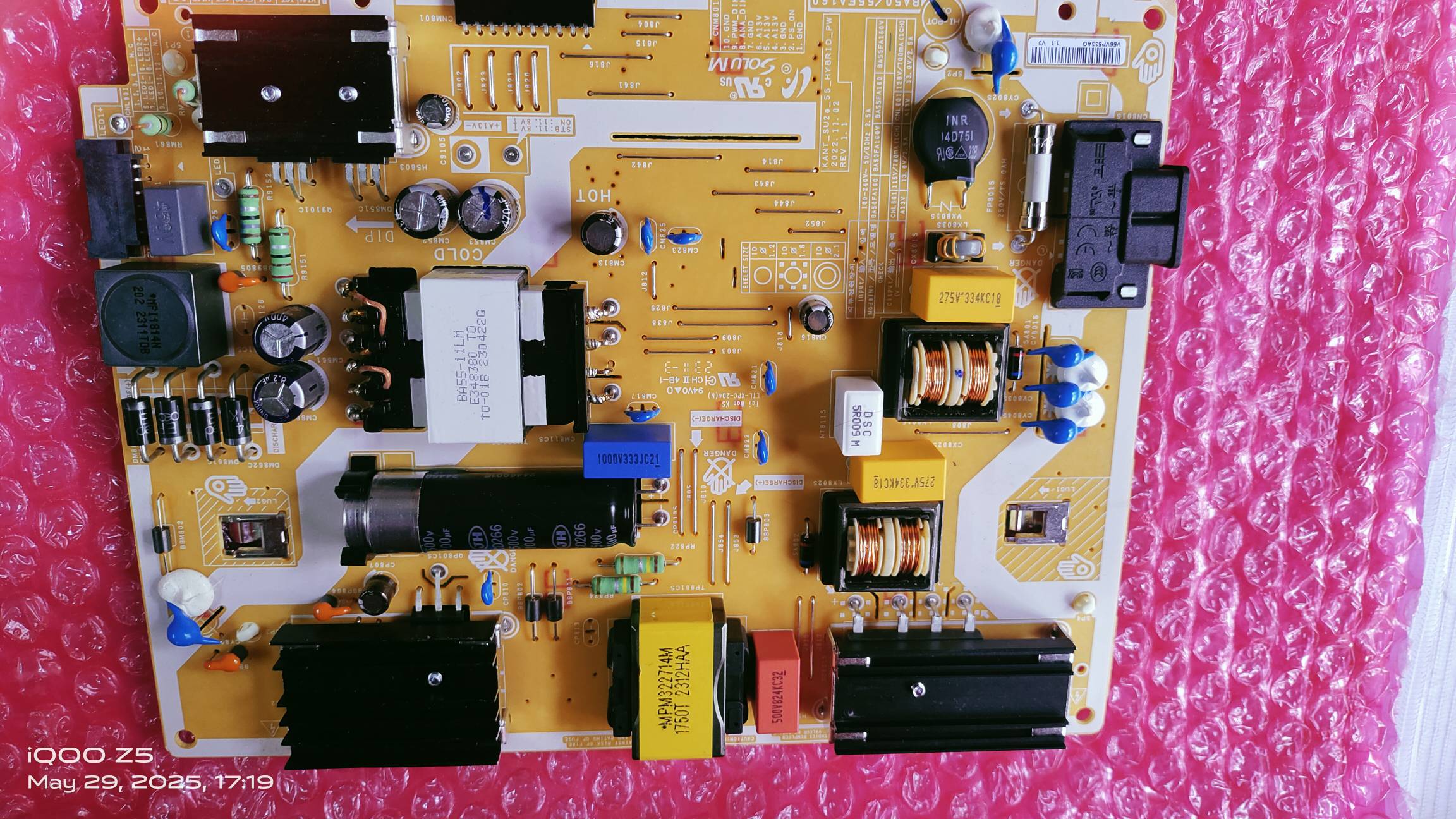 Samsung UA55AU7700KLXL , UA55AUE70AKLXL , 4k SMPS , 4k POWER Board  , 4k POWER SPPLY #WB05 image 5