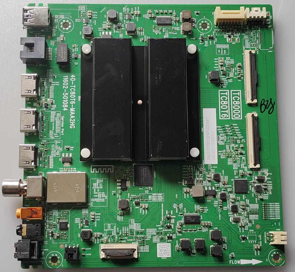 TCL 55P71B Pro Google LED TV New Motherboard, Main Board, Main PCB (40-TC80T6-MAA2HG11602-501084) image 5