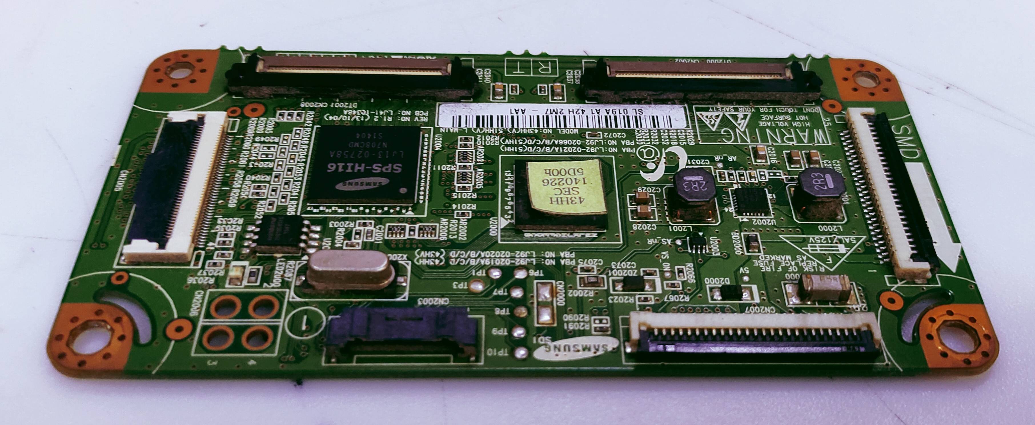 Samsung Plazma PA43H4900AR Logic Board Part No. SL 019A A1 2H 2M7-AA1 image 5