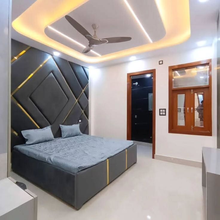 Decorative Gypsum False Ceiling Designs with LED Lighting image 4