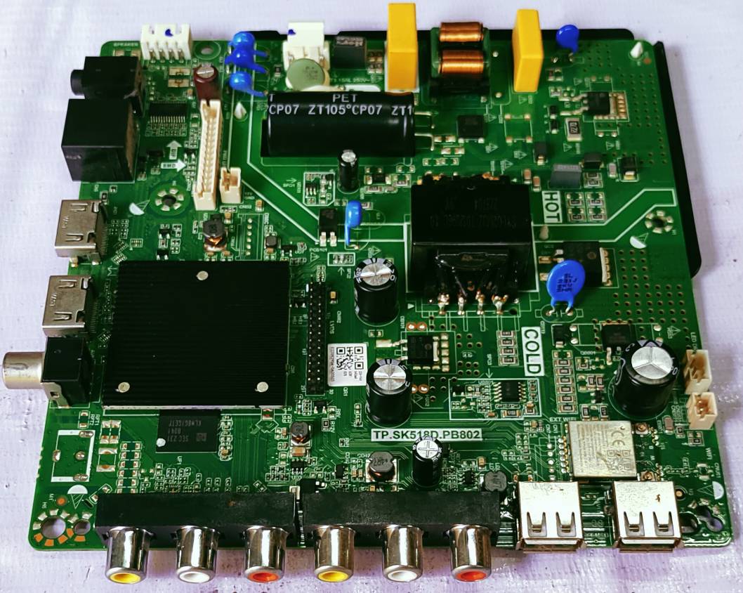 Universal TP.SK518D.PB802  Led Tv Mother Board # Wb39  image 5