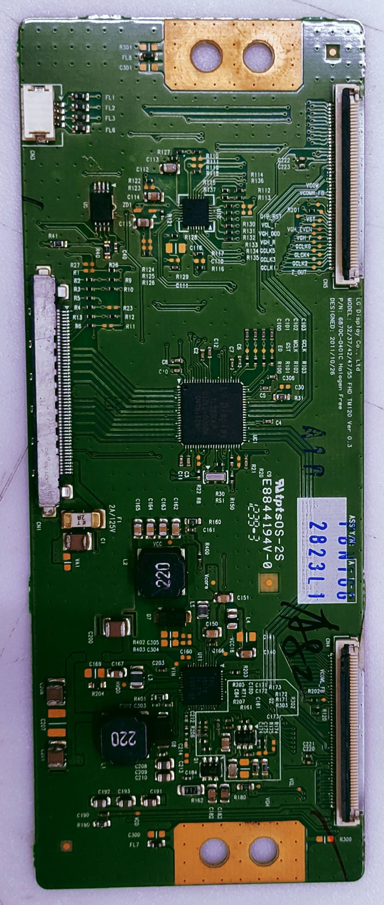 LG TCON 32/37/42/47/55 FHD TM120 VER 0.3 LED TV 4K  PART NO.6870c-0401C HA L OGEN FREE image 2