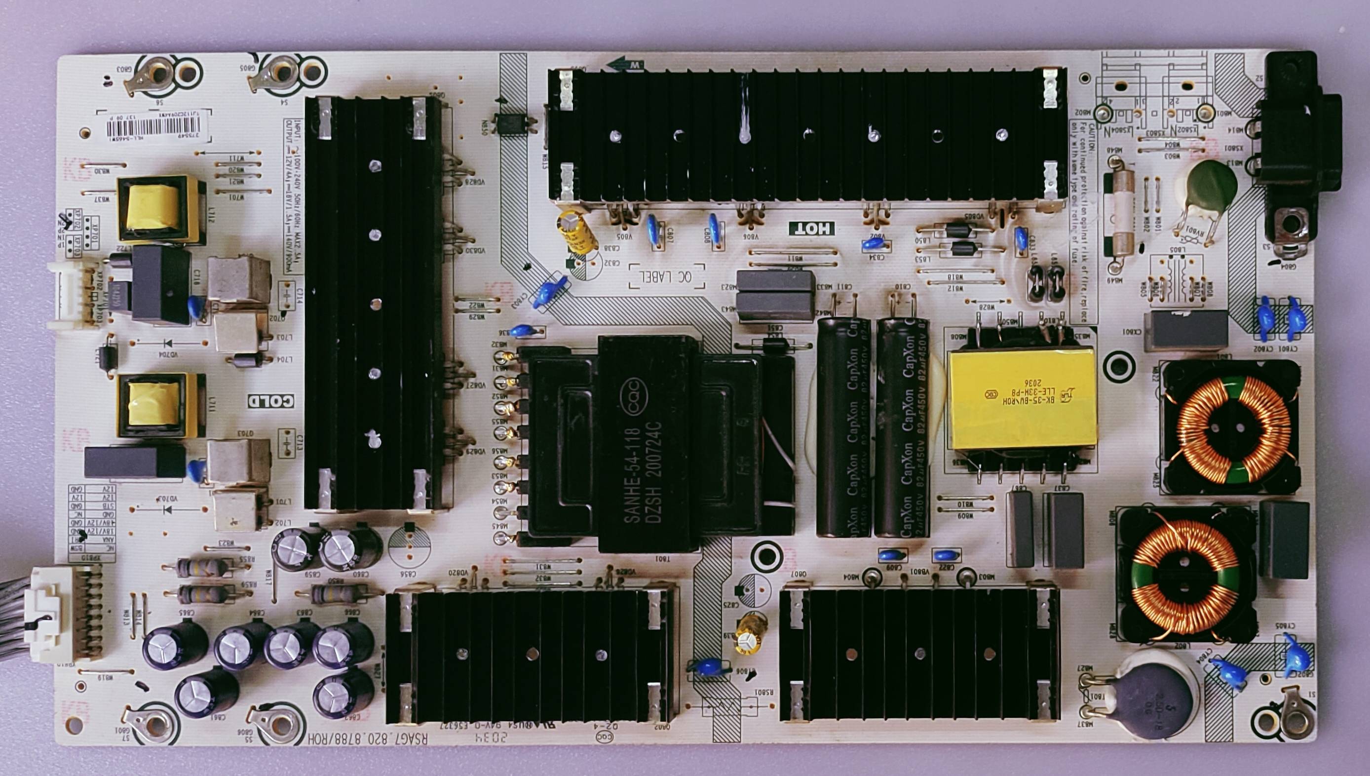 VU LED TV POWER SUPPLY BOARD MODEL NUMBER 65LX image 4