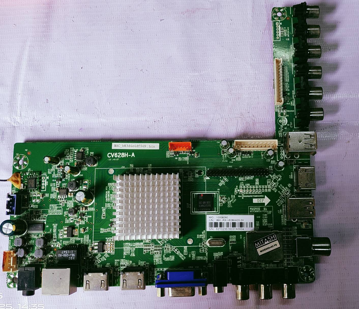 Universal 4k CV628H-A Android Mother Board, Led Board, Main Board, #wb40 image 2