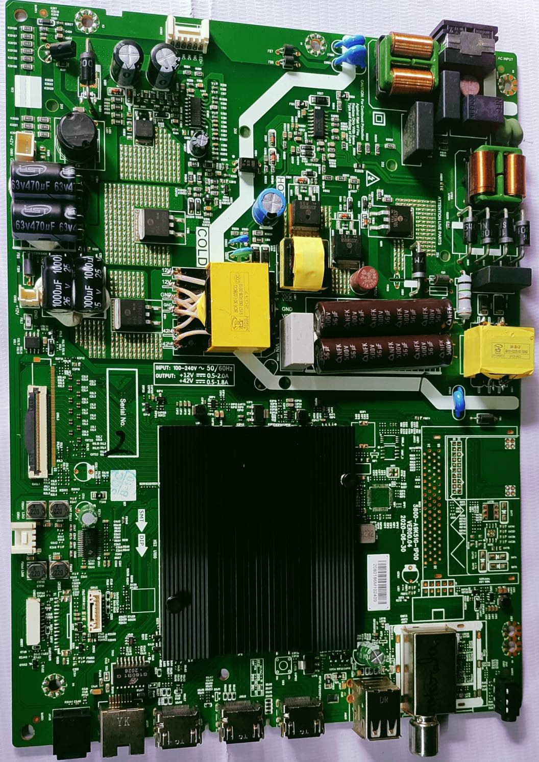MOTOROLA 4K LED ANDROID MOTHER BOARD, #wb34 image 5