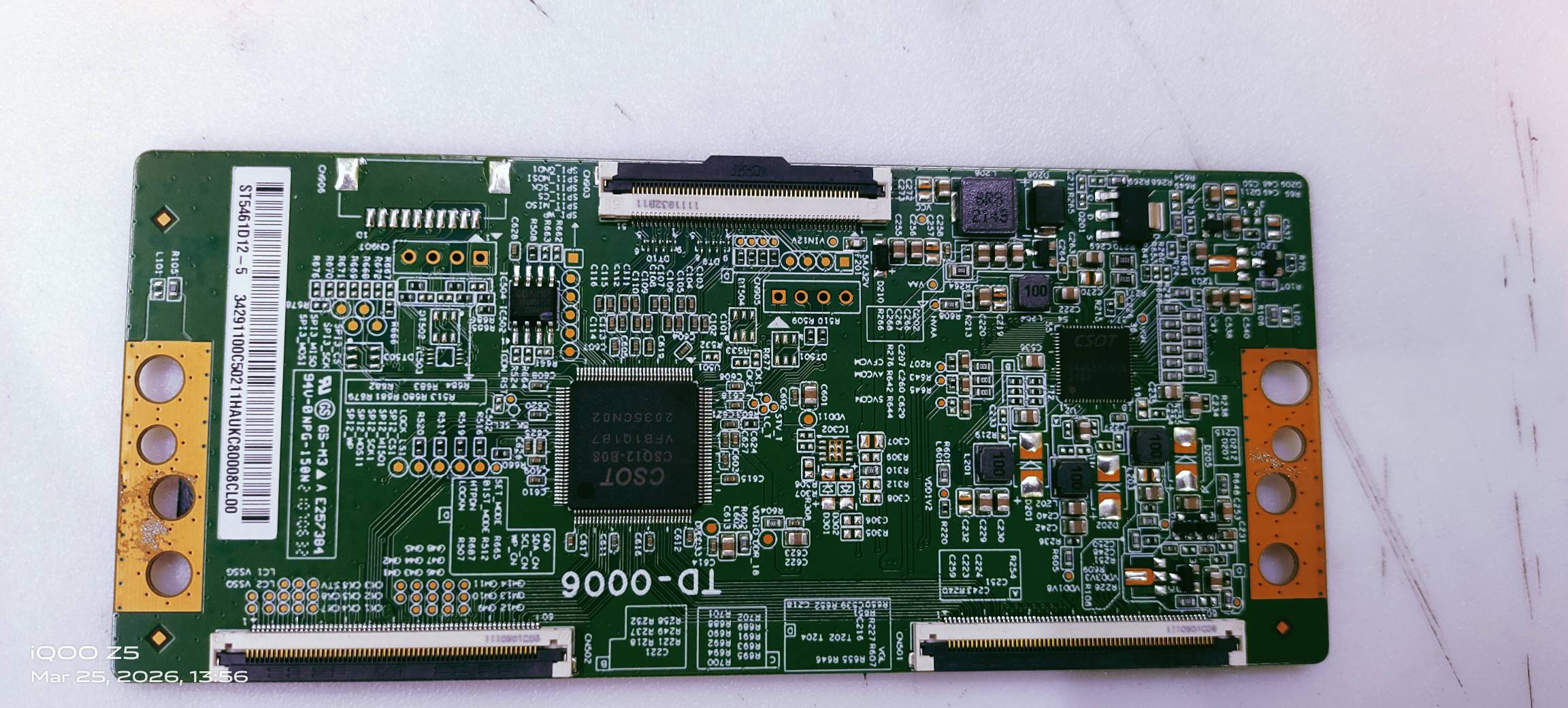 HAIER LE55K7700HQ LED TV4K TCON PART NUMBER TD-0006/ST5461D12-5 image 4