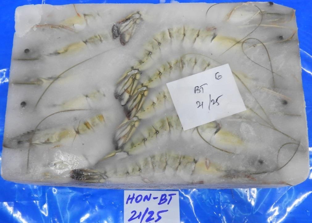 HEAD ON BLACK TIGER SHRIMPS/PRAWNS (BLOCK FROZEN) image 5