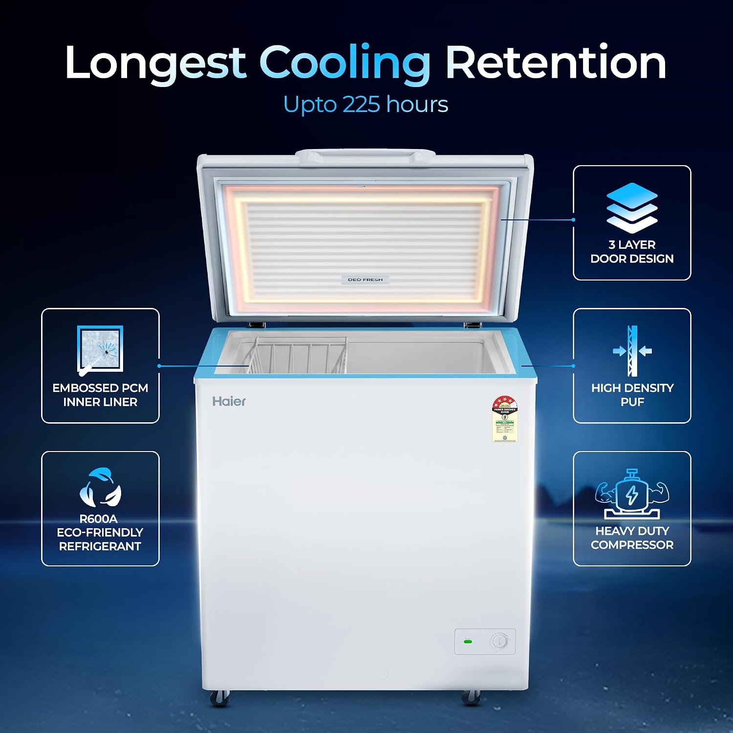 Haier Deep Freezer Hard Top HFC-230SPW4 image 5
