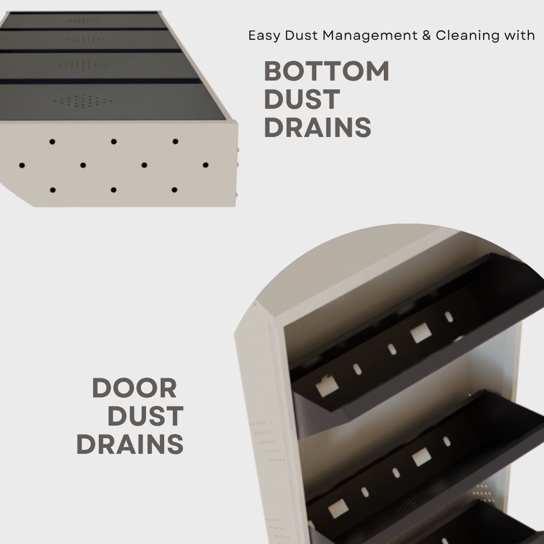 4 Tier Metal Shoe Rack (Grey) image 5