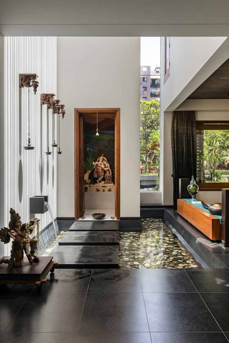 Elegant Bedroom Pooja Unit with Arched White Cabinet and Balcony Views | Velachery image 2