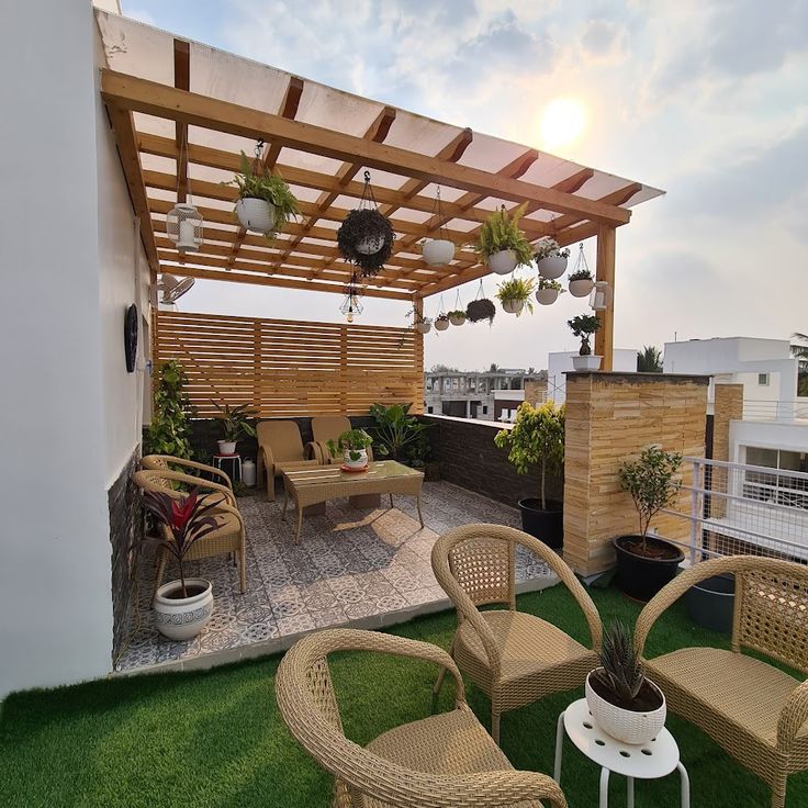 Modern Pergola Designs for Shaded Outdoor Spaces Chennai image 2