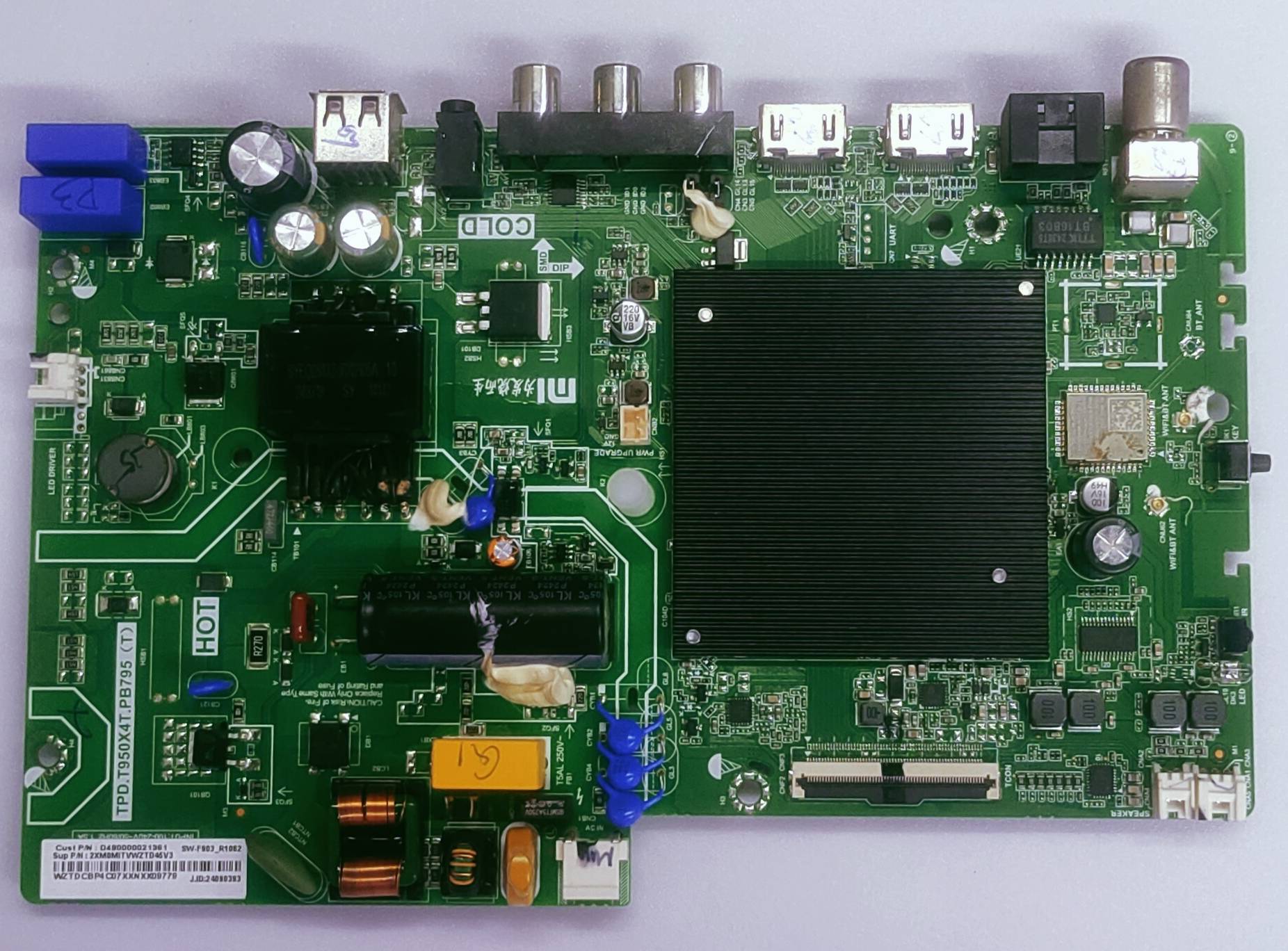 XIAOMI 32MA-AIN GOOGLE LED TV MOTHER BOARD  image 2