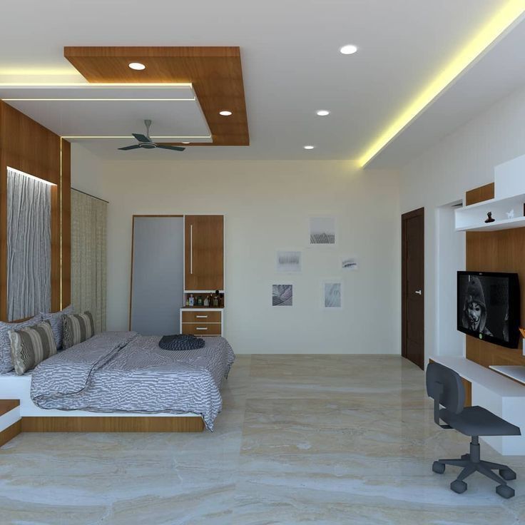 Elegant Gypsum Ceiling Designs for Bedrooms image 2