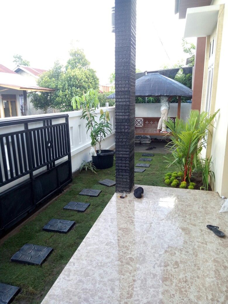 Frontyard Stone Pathway Landscaping Chennai image 2