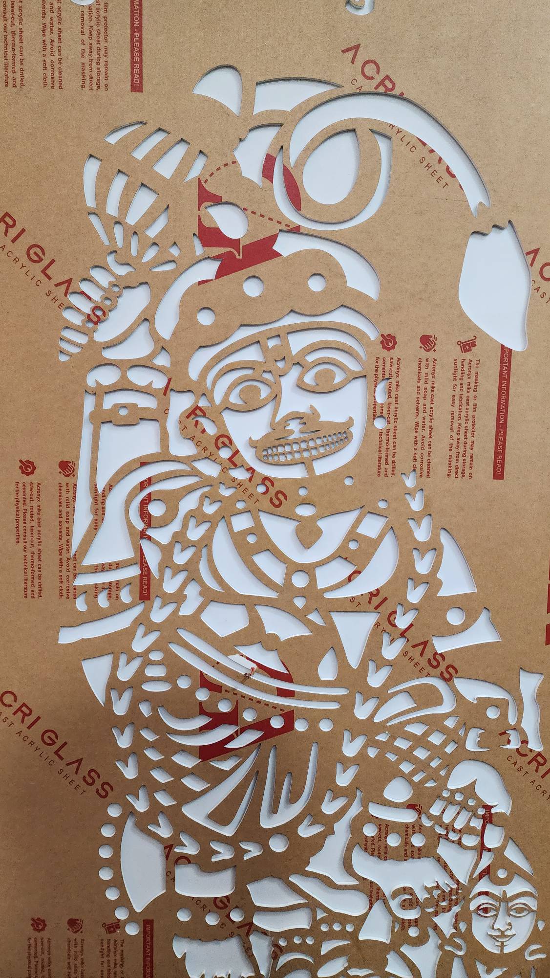 ACRYLIC BACKLIGHT SHEET CUTTING FOR TEMPLE image 2