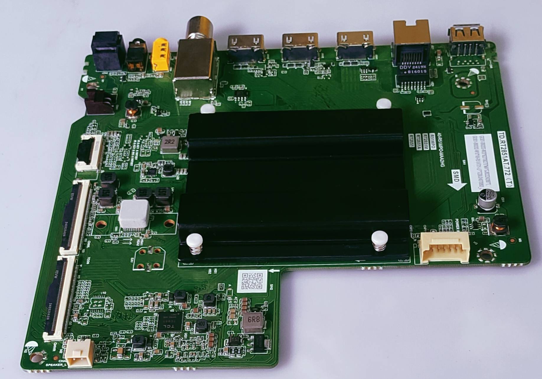 TCL/IFFLACON IFF43U64 4K GOOGLE LED TV NEW MOTHER BOARD TD.RT2851AT.772 (T) image 2