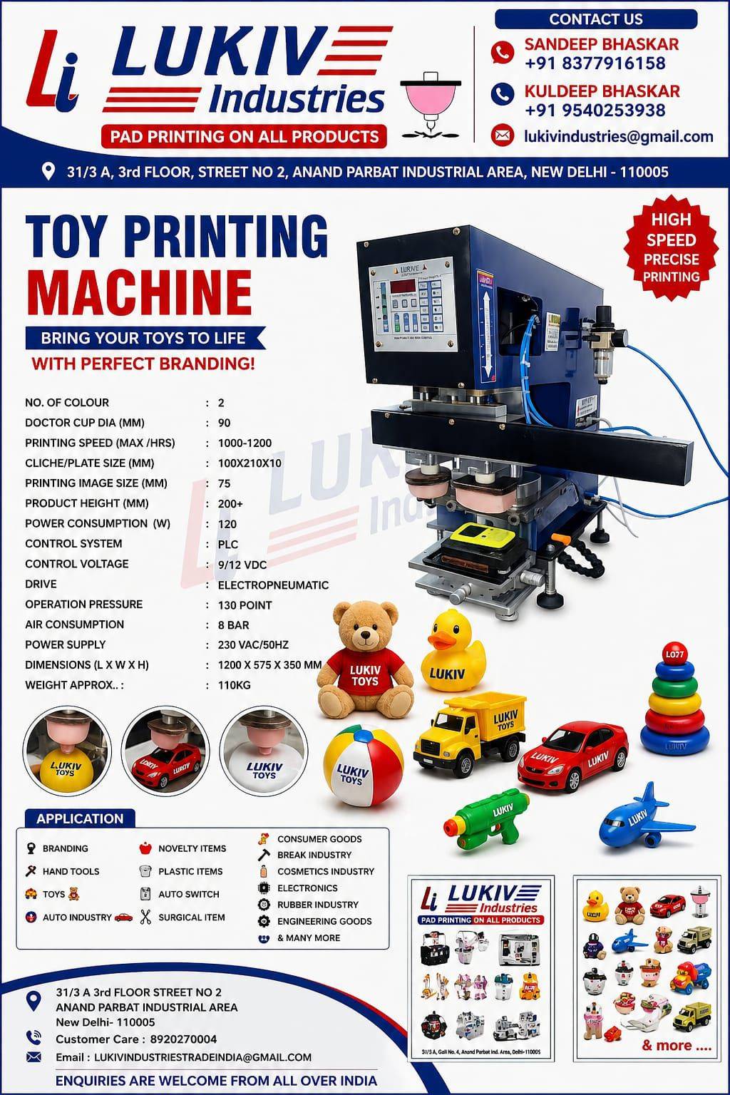 Double Colour Toy Pad Printing Machine image 2