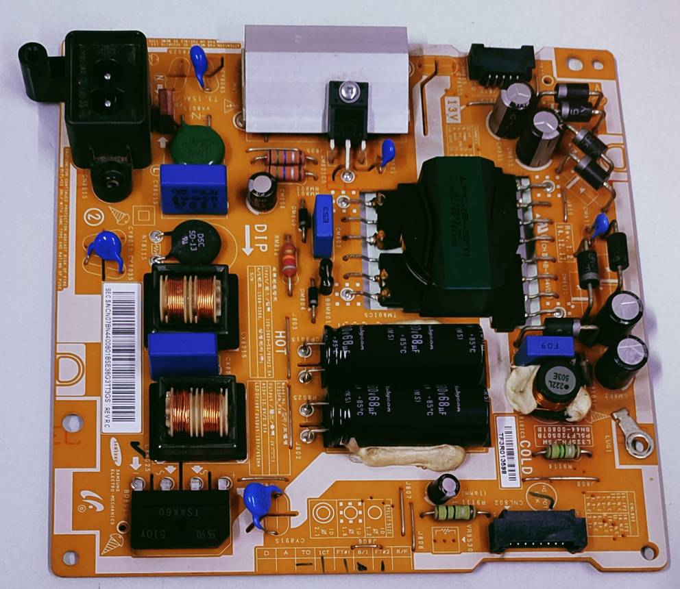 SAMSUNG LED TV UA32J5300AR Power Supply Board, SAMSUNG LED TV UA32J5300AR Smps Board, SAMSUNG LED TV UA32J5300AR Power Supply PCB Board, #wb50 image 3
