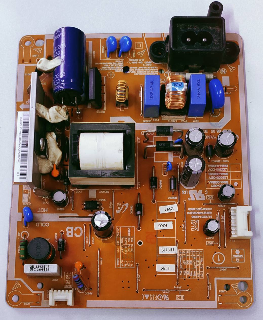 SAMSUNG LED TV UA32EH4003R Power Supply Board, SAMSUNG LED TV UA32EH4003R Smps Board, SAMSUNG LED TV UA32EH4003R Power Supply PCB Board, #wb49 image 5