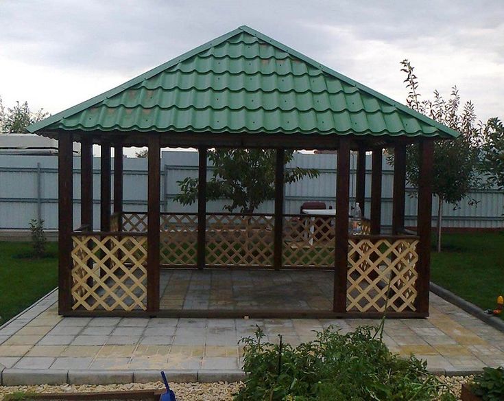 Steel & Wooden Gazebo Installation in Chennai image 4