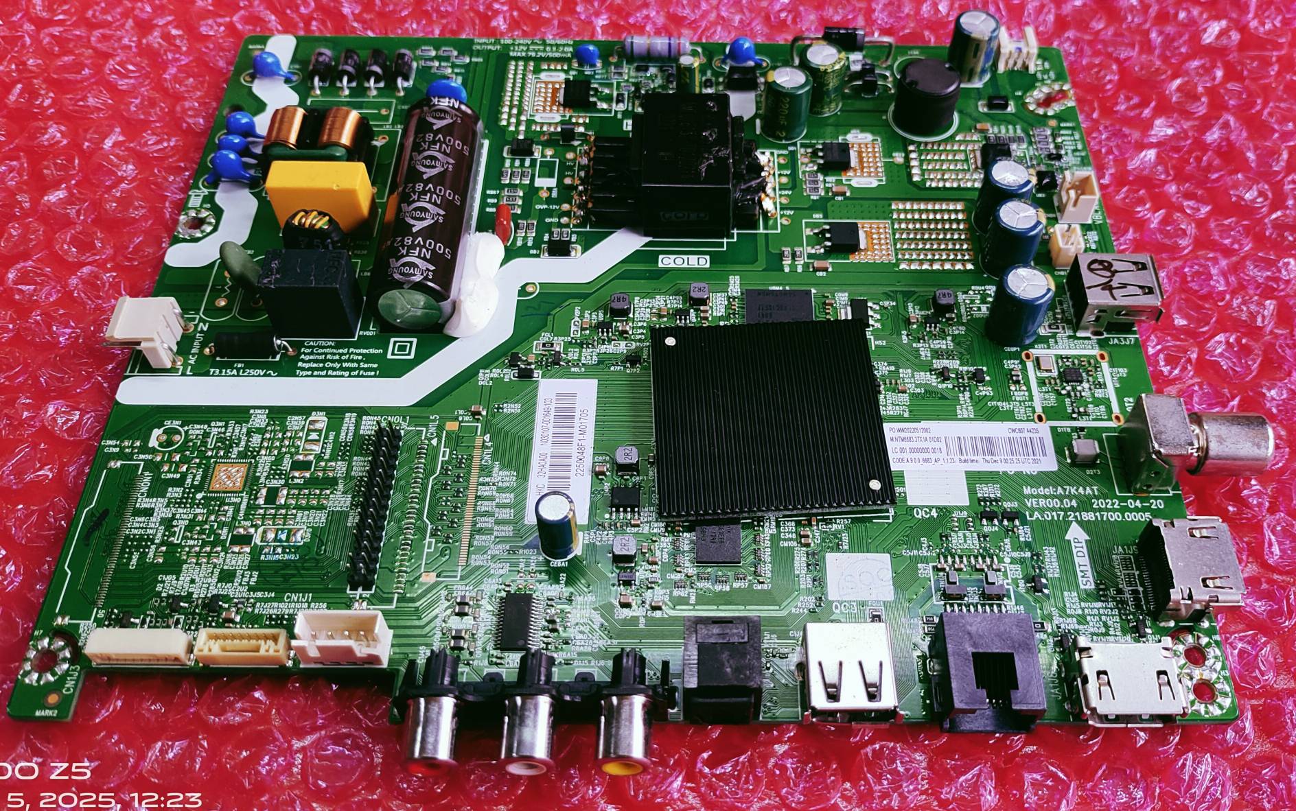 ONEPLUS 32HA0A00 ANDROID MAIN BOARD, ANDROID COMBO BOARD, #WB17 image 5