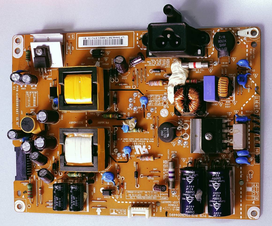 LG LED TV 32LB620B-TA Power Supply Board, LG LED TV 32LB620B-TA Smps Board, LG LED TV 32LB620B-TA Power Supply PCB Board, #wb48 image 2