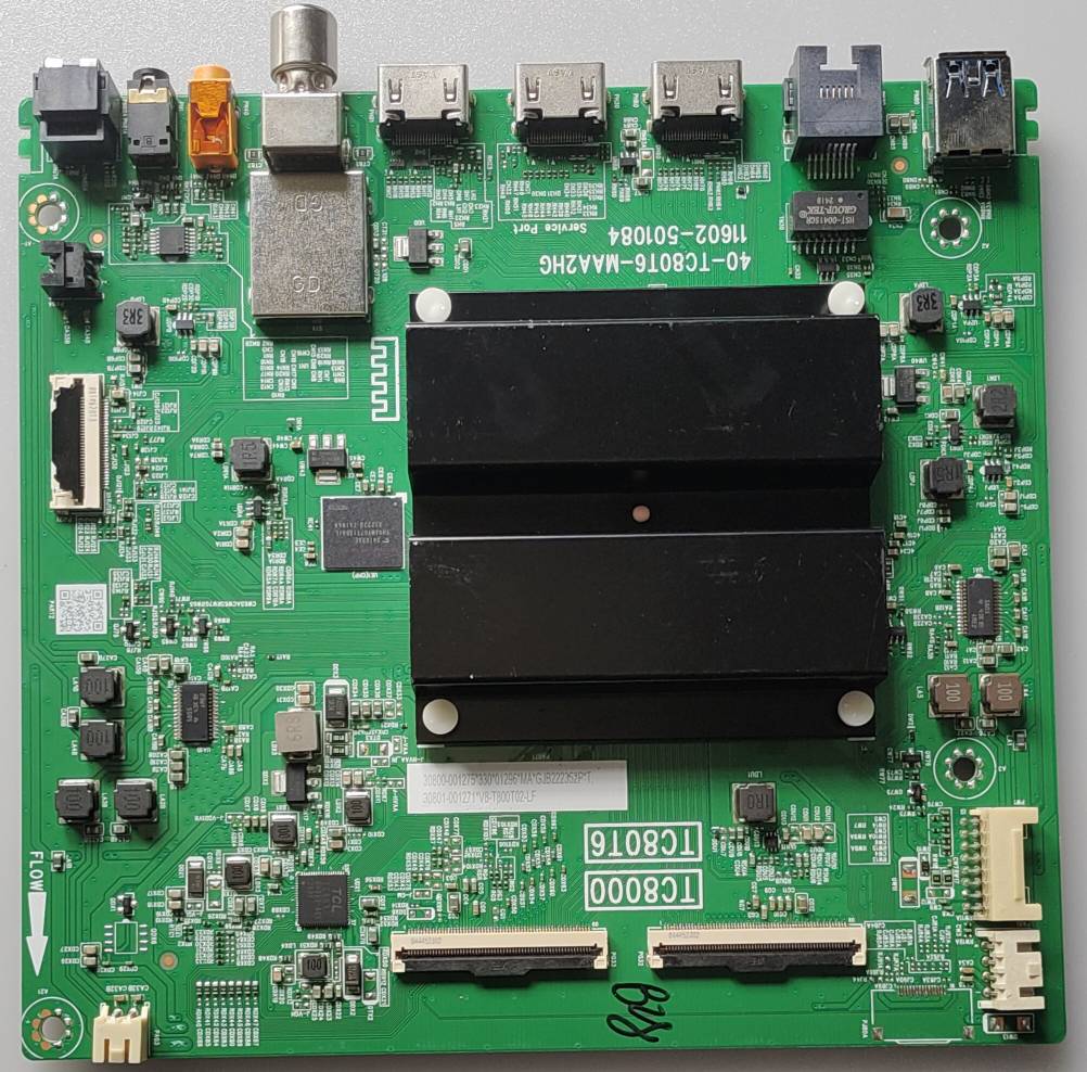 TCL 55P71B Pro Google LED TV New Motherboard, Main Board, Main PCB (40-TC80T6-MAA2HG11602-501084) image 2