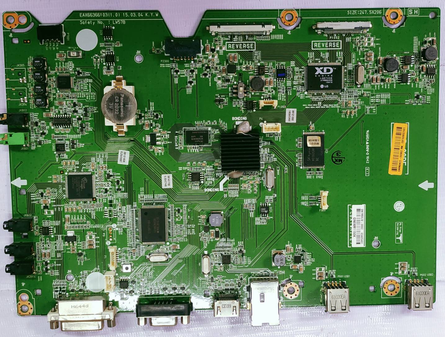 LG 4k SMART 65SE3KB-B MOTHER BOARD #wb 38  image 2