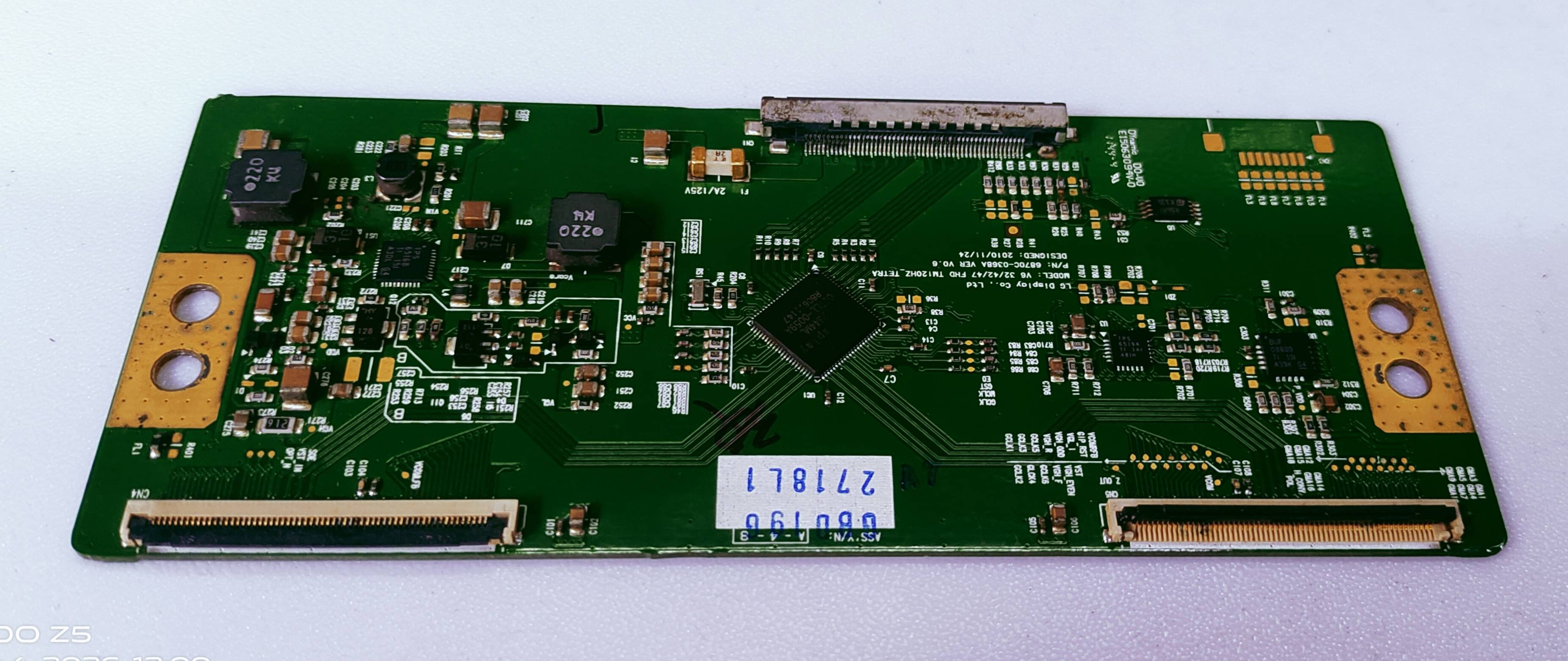 LG 42LV3500 T-con Board Fhd P/N.GBD196 2718L1 image 2