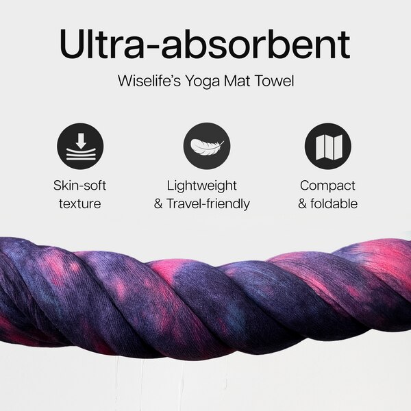 Yoga mat towel image 4