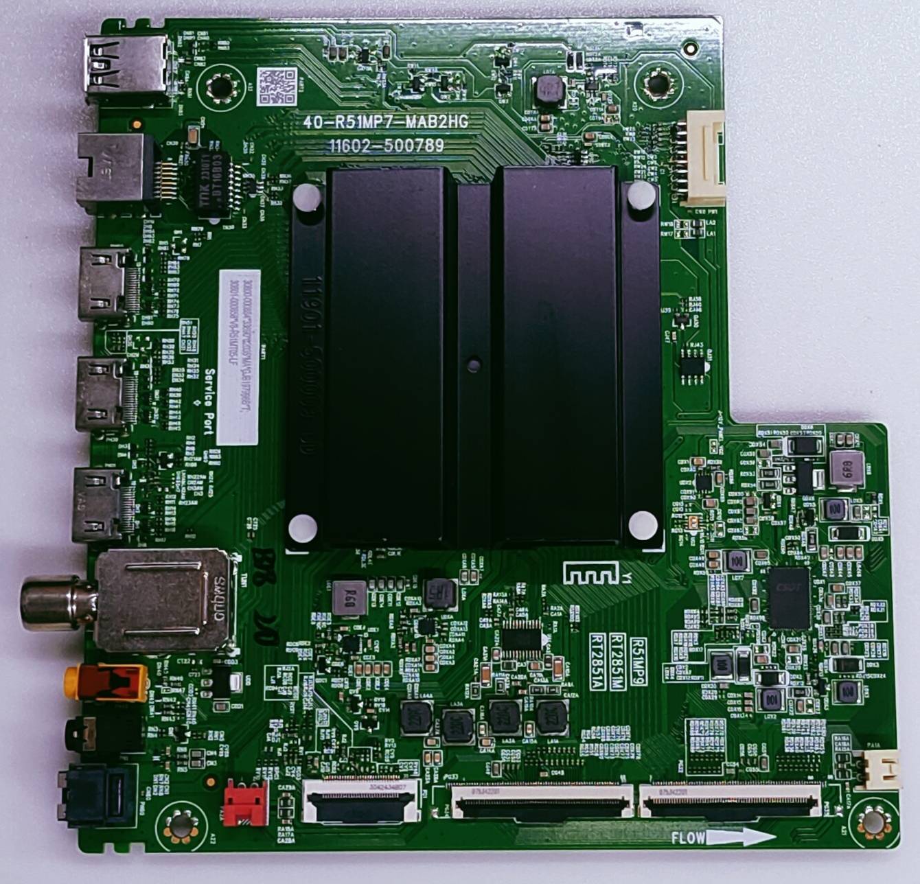 TCL 4K  40-R51MP7-MAB2HG 11602-500789 GOOGLE TV NEW MOTHER BOARD  image 3