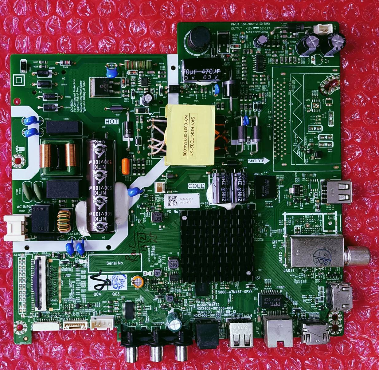 ONEPLUS 43FA0A00 ANDROID MAIN BOARD, ANDROID COMBO BOARD, #WB17 image 2
