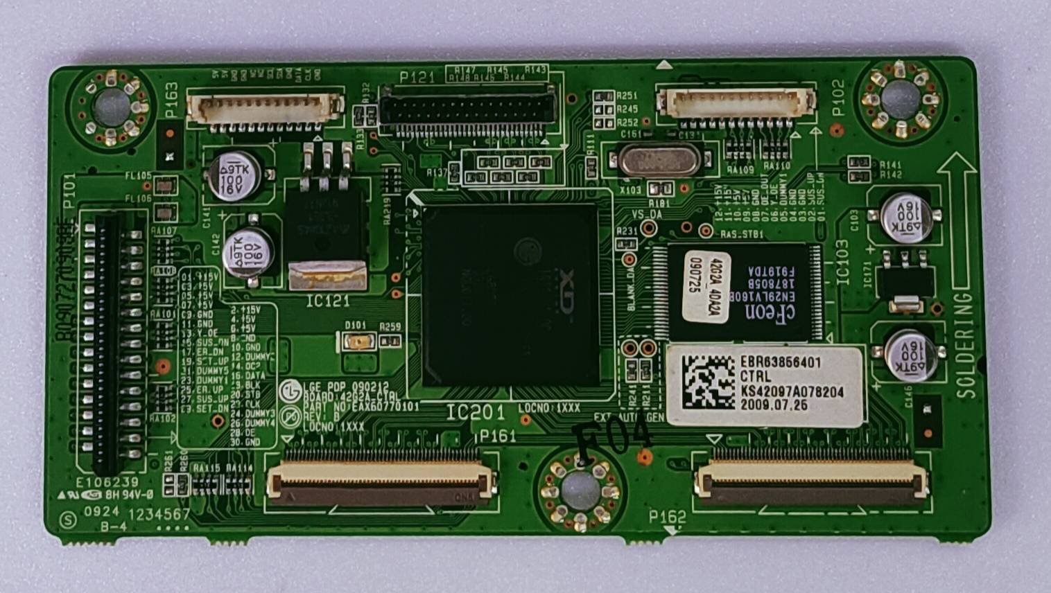 LG Plazma 42PQ60R Logic Baord Part No. EBR63856401 CTRL image 3