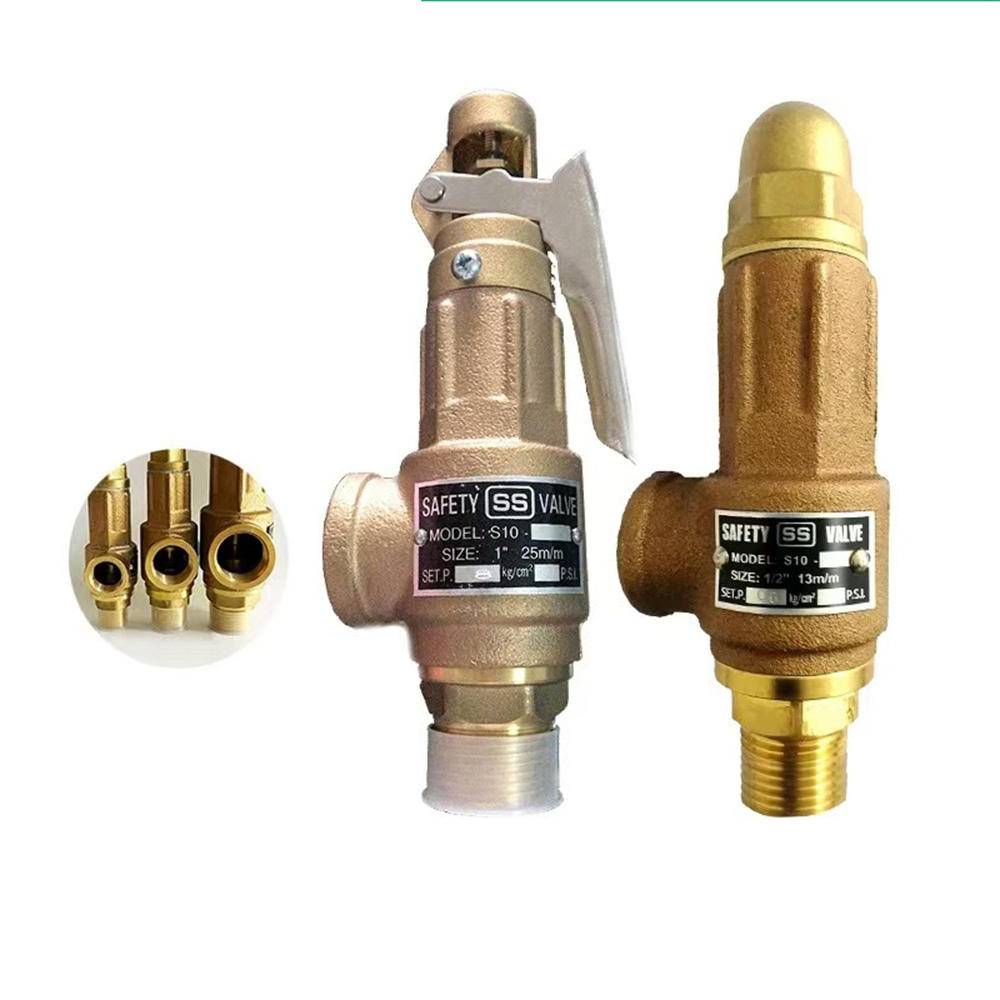 Brass Safety Valve for Steam Boiler | SS Trim Pressure Relief Valve (1/2" to 1") image 2