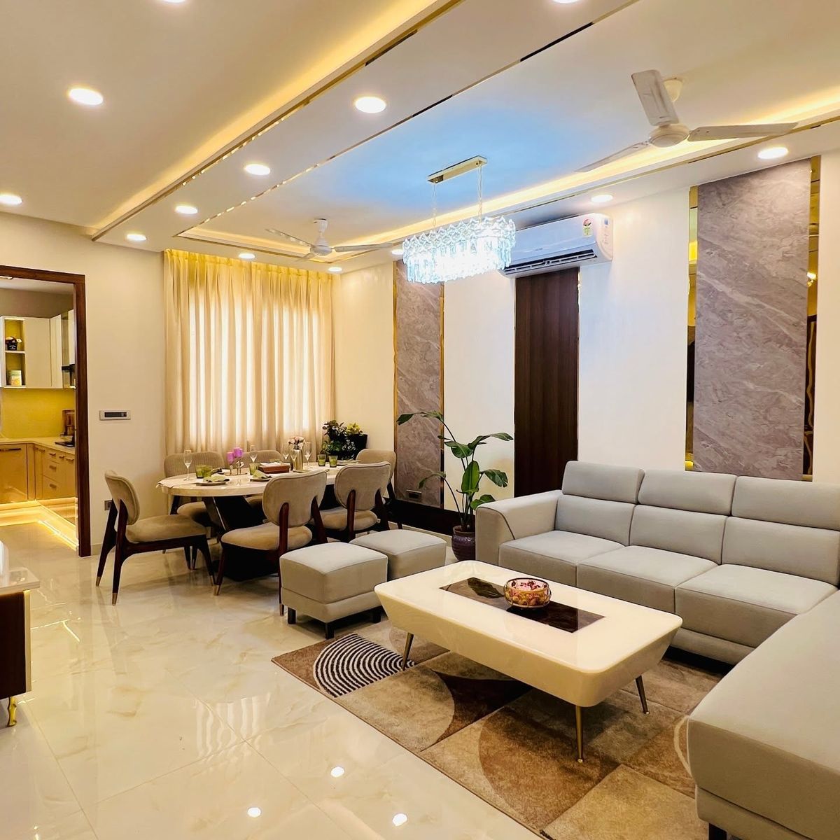 Chennai Living Room Interior Design | From Budget to Luxury image 2