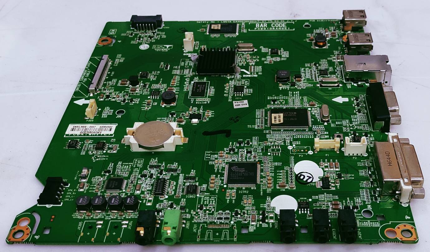 LG 43SE3KB-BE LED TV MOTHER BOARD PART NUMBER 6NSILM0B-0007 63384502 G06NR060KV image 4