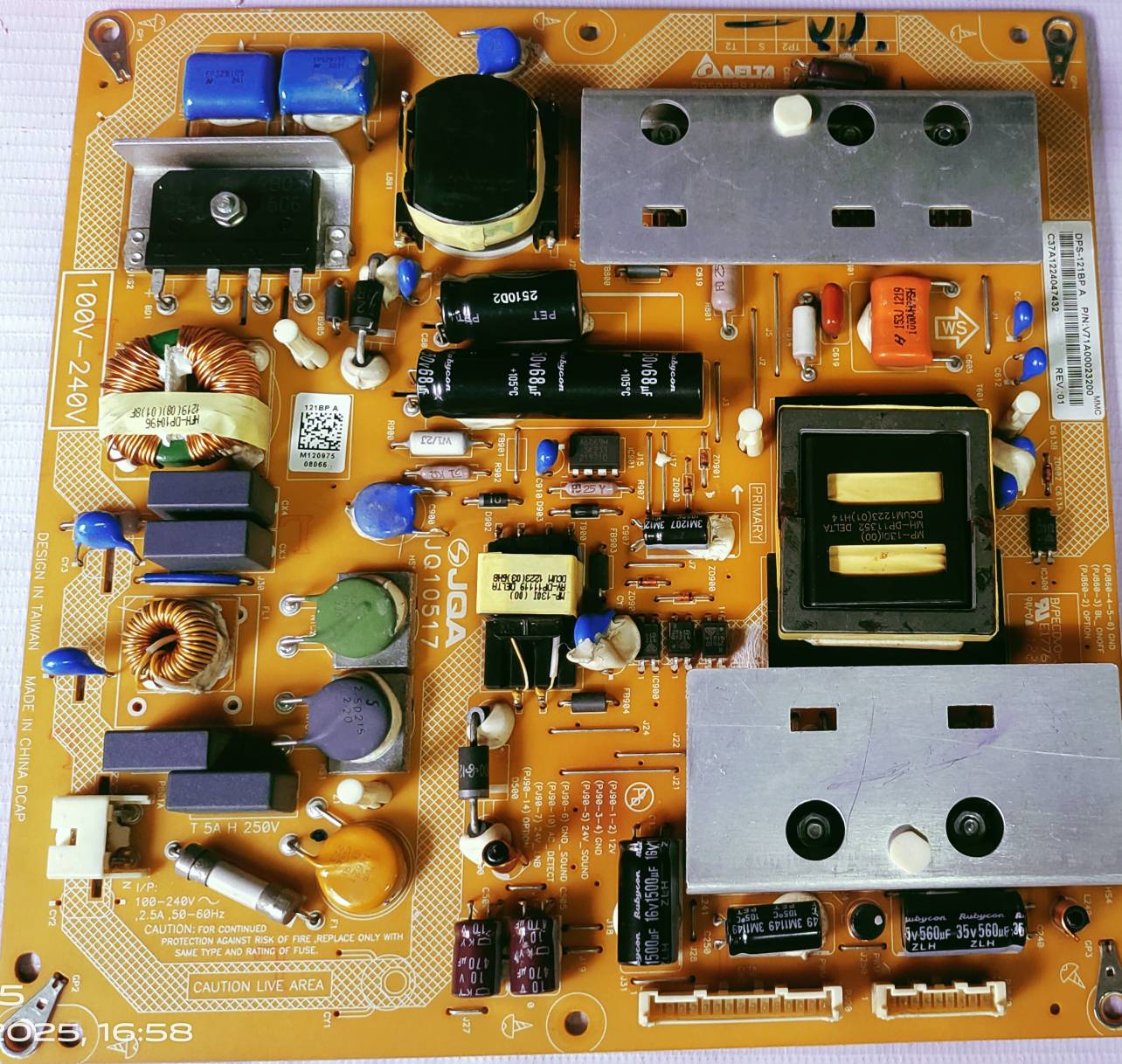 TOSHIBA 40PX200T POWER SUPPLY BOARD,SMPS BOARD,#Wb29 image 3