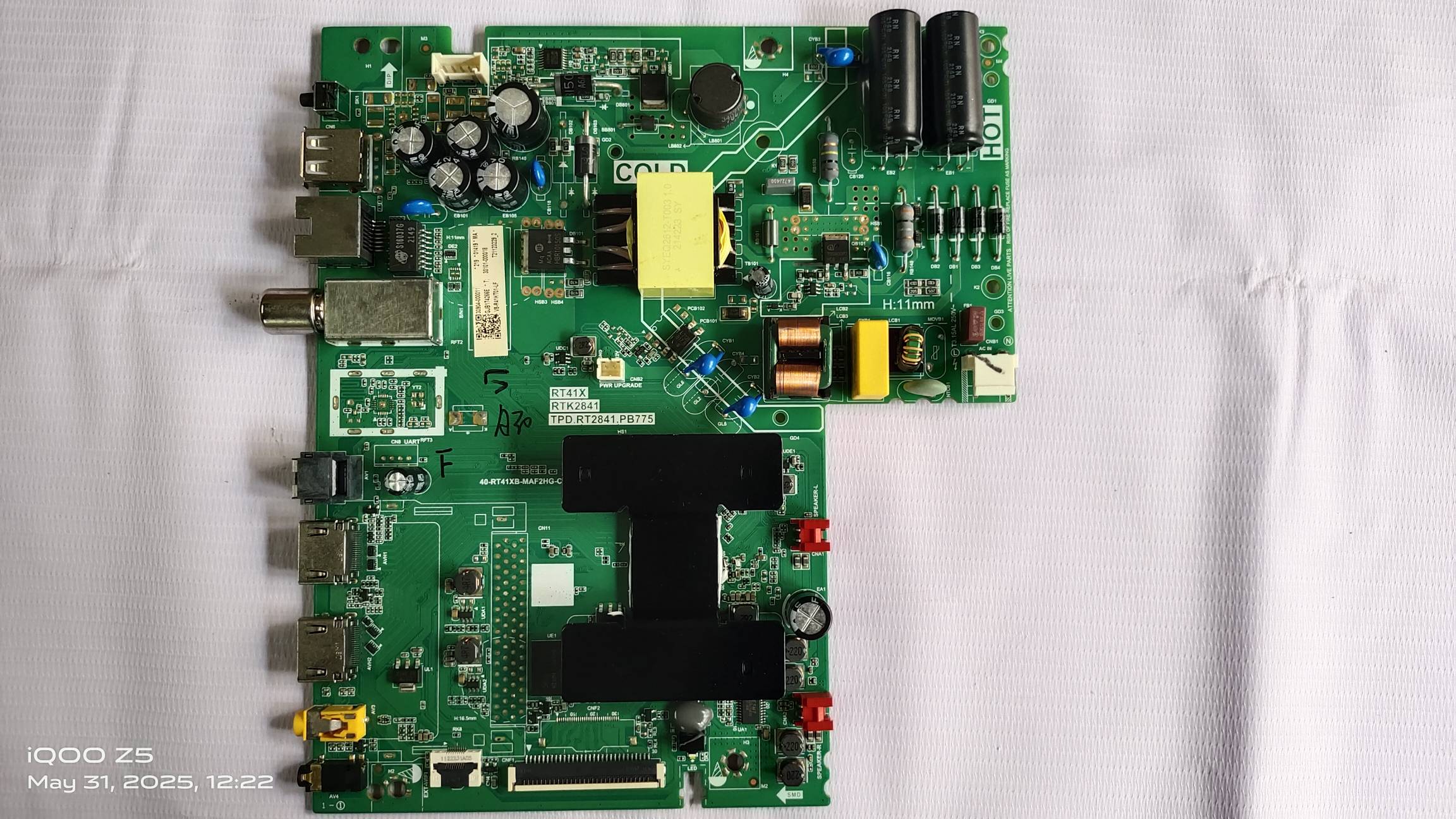 TCL , IFFALCON 32A5 , 32S5203 , 32S5205. MAIN BOARD, ANDROID BOARD, MOTHER BOARD, SMART BOARD  #WB06 image 2