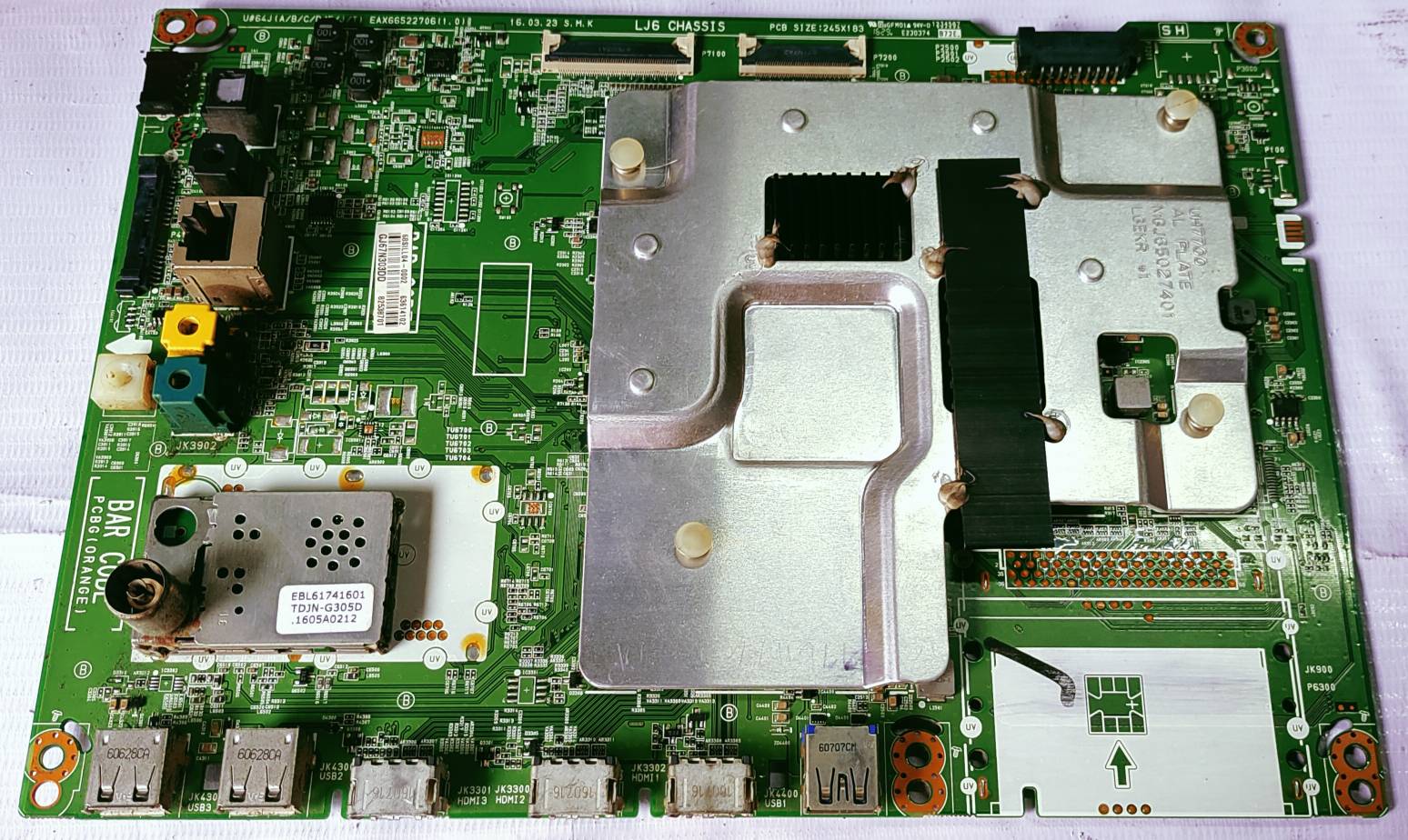 LG 4K 65UH7700 ANDROID MOTHER BOARD, LED BOARD, MAIN BOARD,#wb38 image 2