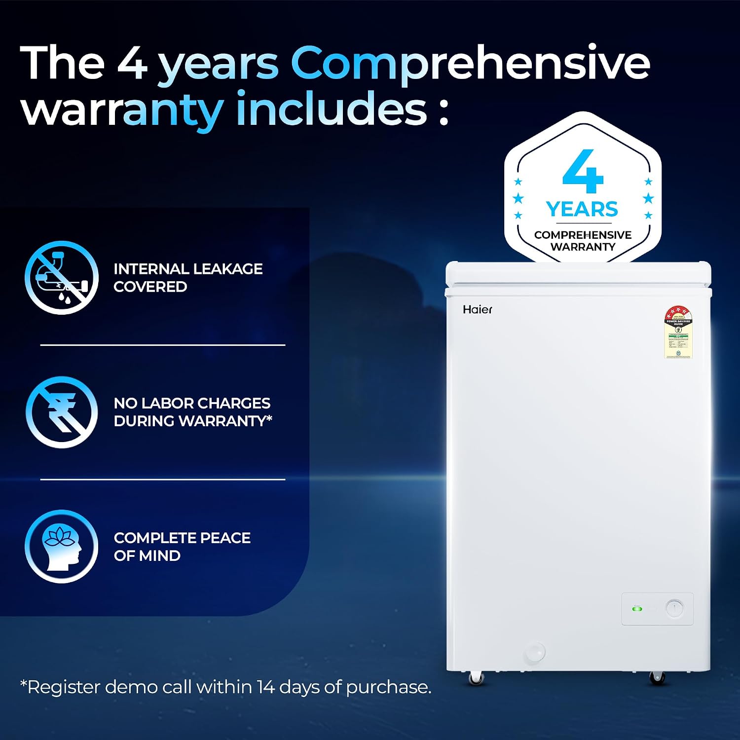 Haier Deep Freezer Hard Top HFC-145SPW4 image 5