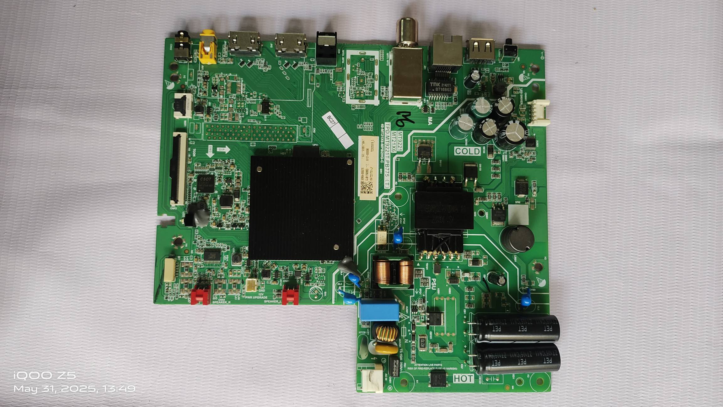 TCL / IFFALCON MODEL NO.32S615 ANDROID MAIN BOARD, ANDROID MOTHER BOARD, ANDROID COMBO BOARD , MOTHERBOARD,MAIN BOARD, #WB06 image 4